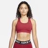 Nike Women's Swoosh Medium-support Non-padded Sports Bra In Red