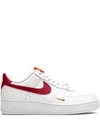 NIKE AIR FORCE 1 LOW ESSENTIAL "WHITE/GYM RED" SNEAKERS