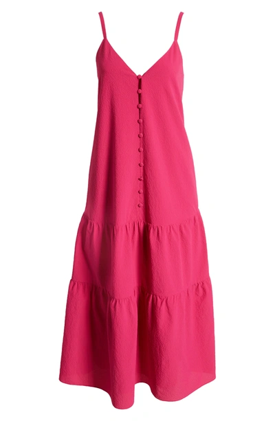 Ted Baker Tiered Sundress Dress In Deep Pink