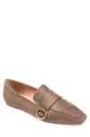 Journee Collection Benntly Vegan Leather Flat Loafer In Taupe