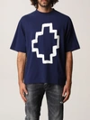Marcelo Burlon County Of Milan Marcelo Burlon Tempera Cotton T-shirt In Blue