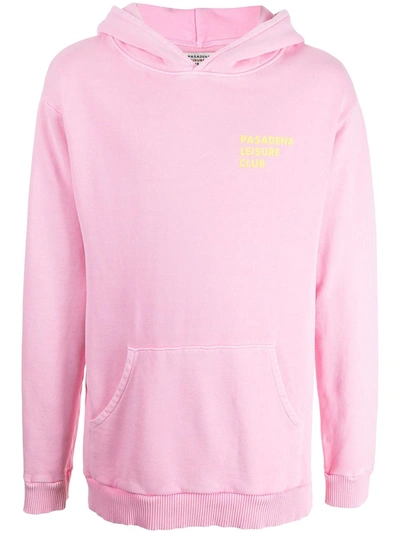 Pasadena Leisure Club Logo-print Cotton Hoodie In Pink