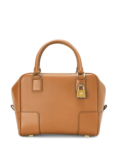 Loewe Small Amazona 19 Tote Bag In Brown