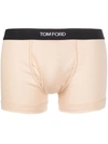Tom Ford Mens Nude 1 Logo-embroidered Cotton-blend Jersey Boxers
