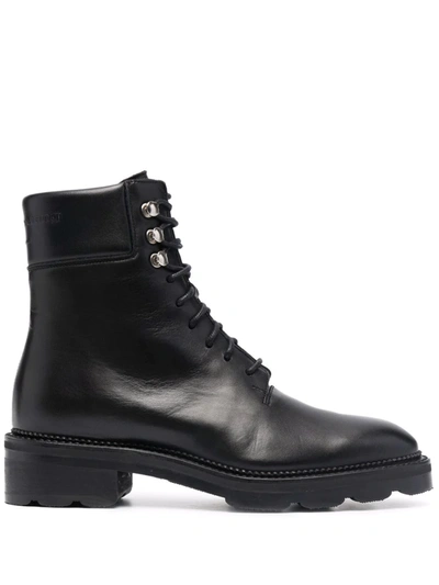 Alexander Wang Andy Hiker Leather Ankle Boots In Black