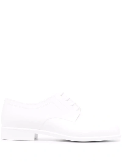 Maison Margiela Tabi Rubber Derby Shoes In White