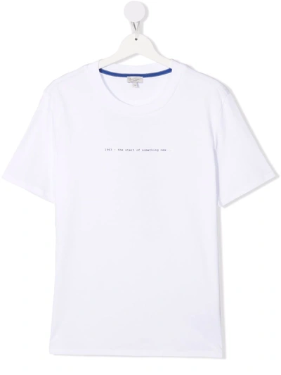 Paul Smith Junior Kids' The Start Of Something New Graphic-print T-shirt In White