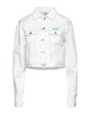 Gcds Denim Outerwear In White
