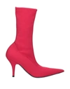 Balenciaga Ankle Boot In Red