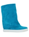 Casadei Ankle Boots In Turquoise