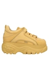 Buffalo Tan 1339 Classic Platform Sneakers In Camel