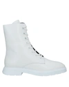 Stuart Weitzman Ankle Boots In White