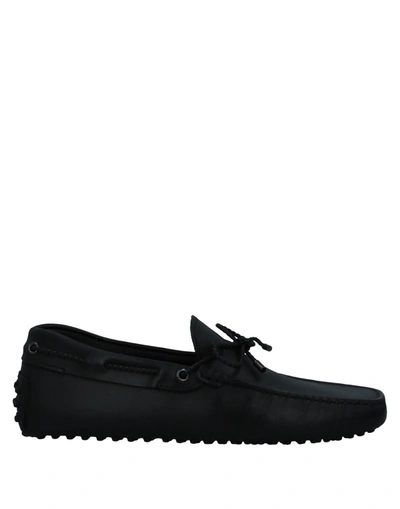 Tod's Man Loafers Black Size 6.5 Soft Leather