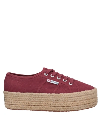 Superga Sneakers In Maroon