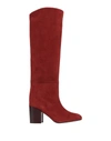 Stuart Weitzman Knee Boots In Brick Red
