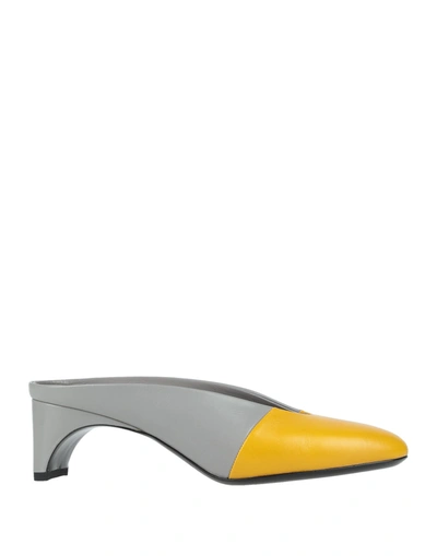 Pierre Hardy Woman Mules & Clogs Yellow Size 8 Soft Leather