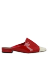 L'autre Chose L' Autre Chose Woman Mules & Clogs Red Size 7 Soft Leather In Red