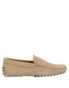 Tod's Loafers In Khaki