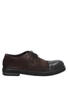 MARSÈLL MARSÈLL MAN LACE-UP SHOES DARK BROWN SIZE 9 GOAT SKIN, SOFT LEATHER,17124540VT 13