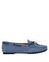 Tod's Loafers In Slate Blue