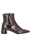 A.bocca Ankle Boots In Bronze