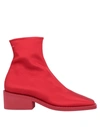 Mm6 Maison Margiela Ankle Boots In Red