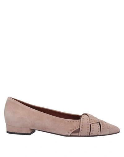 L'autre Chose Ballet Flats In Beige
