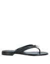 Givenchy Toe Strap Sandals In Black