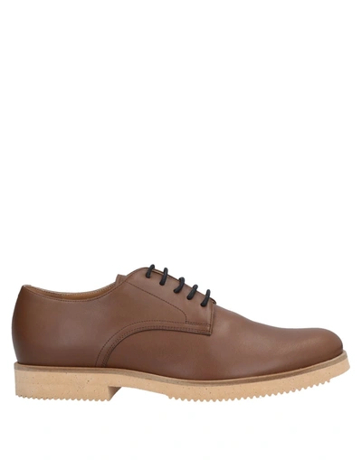 Stephen Venezia Lace-up Shoes In Brown