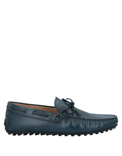 Tod's Loafers In Slate Blue