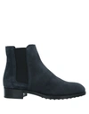 Tod's Ankle Boots In Dark Blue