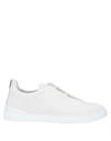 Ermenegildo Zegna Sneakers In Ivory