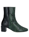 Vanessa Bruno Ankle Boots In Green