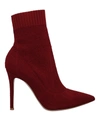 Gianvito Rossi Ankle Boots In Maroon