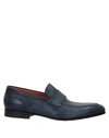 Santoni Loafers In Dark Blue