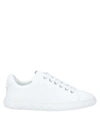 Jimmy Choo Diamond Light/f Leather Sneakers In White