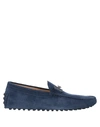 Tod's Leather Loafer In Blue