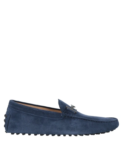 TOD'S TOD'S MAN LOAFERS MIDNIGHT BLUE SIZE 7.5 SOFT LEATHER,17120907NU 10