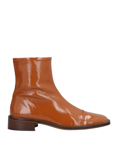 Jonak Ankle Boots In Rust