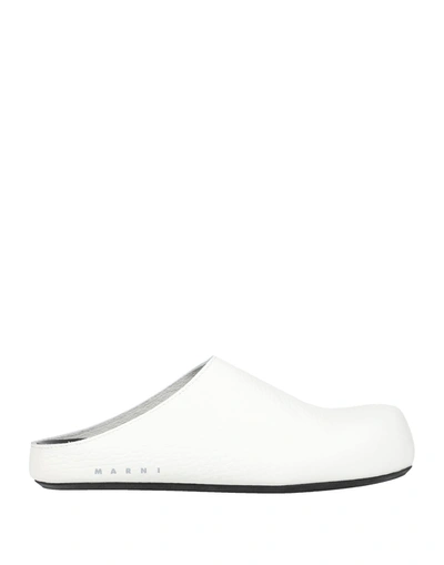 Marni Woman Mules & Clogs White Size 6 Soft Leather