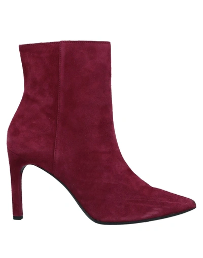 Geox Ankle Boots In Red