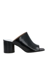 MAISON MARGIELA MAISON MARGIELA WOMAN SANDALS BLACK SIZE 7.5 SOFT LEATHER,17118122EK 13