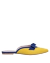 Anna Baiguera Mules & Clogs In Yellow