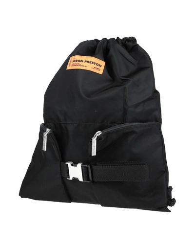 Heron Preston Backpacks In Black