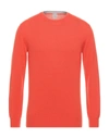 Eleventy Sweaters In Orange