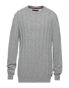 Liu •jo Man Sweaters In Light Grey