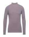 Alpha Studio Turtlenecks In Light Purple