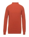 Alpha Studio Turtlenecks In Orange