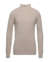 Alpha Studio Turtlenecks In Dove Grey