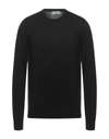 Alpha Studio Sweaters In Black